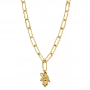 Gold Link Chain Protection Necklace GNLC20701106