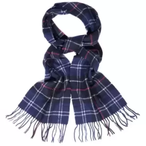 Barbour Tartan Lambswool Scarf Navy/Red