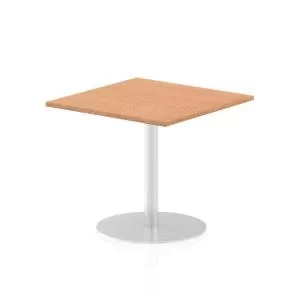 Italia Poseur Table Square 800800 Top 725 High Oak