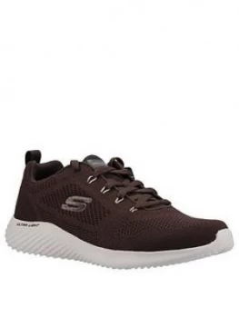 Skechers Rinstet Bounder Trainer, Brown, Size 9, Men