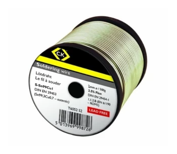 T6052 52 Lead Free Soldering Wire 2mm x 500g Reel - CK