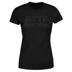 Back To The Future Monochrome Womens T-Shirt - Black - S