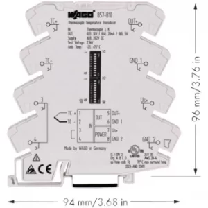 WAGO 857-810 JUMPFLEX Temperature Transducer Light Grey