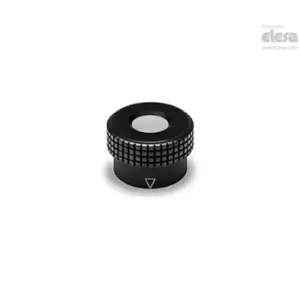 ELESA Knurled control knob-MBR.30 B-5+CK-C17 Green