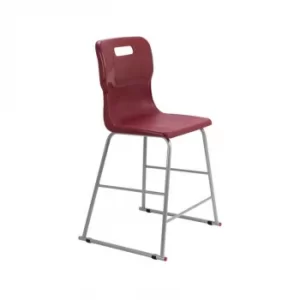 TC Office Titan High Chair Size 4, Burgundy