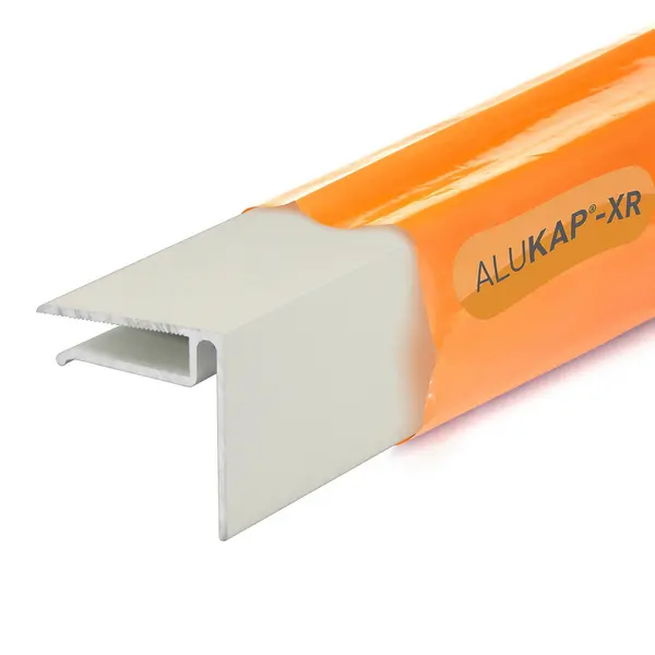 Alukap -XR 6.4mm End Stop Bar 4.8m White