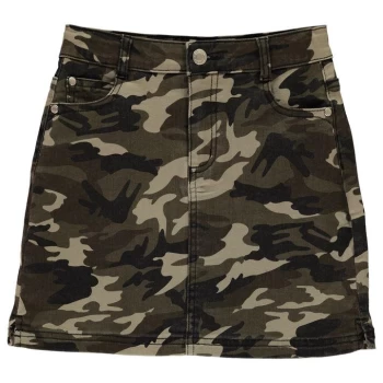 Firetrap Camo Mini Skirt Junior Girls - Olive Camo