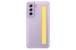 Samsung Galaxy S21 FE Clear Cover with Strap in Lavender