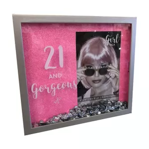 Girl Talk Sparkle Box Frame Multi-Aperture - The Girls