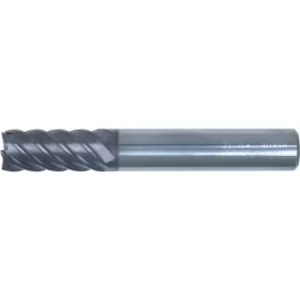 4.0MM 45DEG M/Flute High Helix End Mill Q-Coat