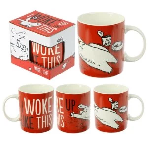 Simons Cat Slogan Collectable New Bone China Mug