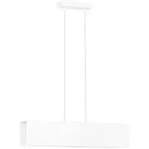 Emibig Gentor White Bar Pendant Ceiling Light 2x E27