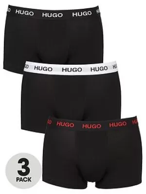 Hugo Boss 3 Pack Trunks Black/Blue/White Size L Men