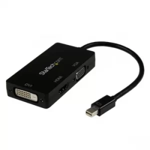 StarTech Mini DisplayPort to VGA DVI HDMI Adapter 3 in 1 mDP Converter