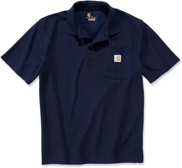 Carhartt Contractors Work Pocket Polo Shirt, blue, Size XS