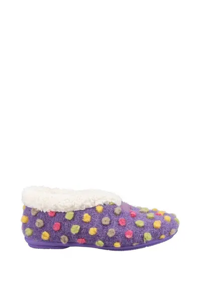 Fleet & Foster Womens Snowberry Faux Fur Lined Slippers UK Size 8 (EU 41)