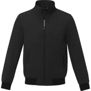 Elevate Unisex Adult Keefe Bomber Jacket (3XL) (Solid Black)