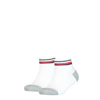 Tommy Hilfiger Hilfiger Icon Quarter Socks 2 Pack Boys - White