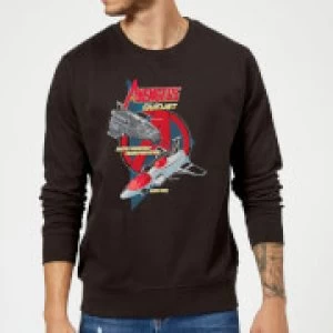 Marvel The Avengers Quinjet Sweatshirt - Black - 5XL