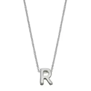 Sterling Silver Alphabet Letter R Necklace