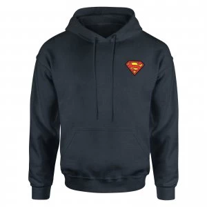 DC Superman Kids Piped Hoodie - Navy - 9-10 Years