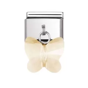 Nomination Classic Champagne Butterfly Pendant Charm