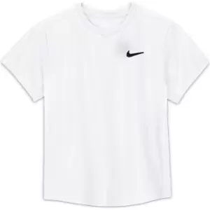 Nike Court Dri-FIT Victory Short-Sleeve Tennis Top Boys - White