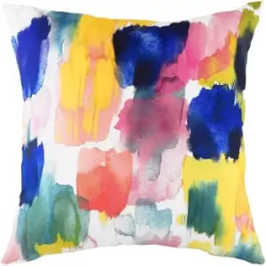 Evans Lichfield Aquarelle Brush Stroke Cushion Cover (One Size) (Multicoloured) - Multicoloured