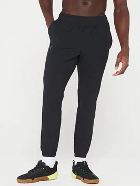 Under Armour Mens Training Stretch Woven Joggers - Black/Grey