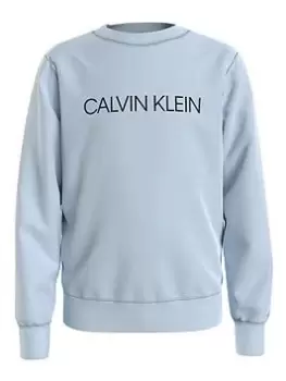 Calvin Klein Jeans Boys Institutional Logo Sweatshirt - Blue Size 16 Years