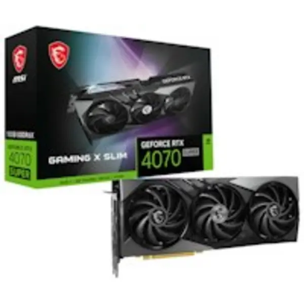 MSI NVIDIA GeForce RTX 4070 SUPER Gaming X Slim 12GB GDDR6X Graphics Card