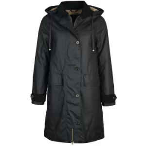 Barbour Womens Baddesley Wax Jacket Navy/Natural 10