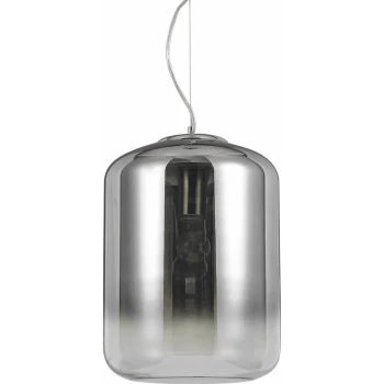 Ideal Lux Lighting - Ideal Lux Ken - 1 Light Large Ceiling Pendant Chrome, E27