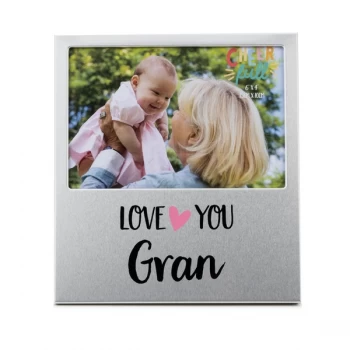 6" x 4" - Cheerfull Aluminium Photo Frame - Gran