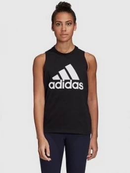 adidas Badge Of Sport Tank Top - Black, Size L, Women