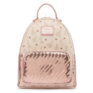 Loungefly Disney Ultimate Princess AOP Sequin Mini Backpack