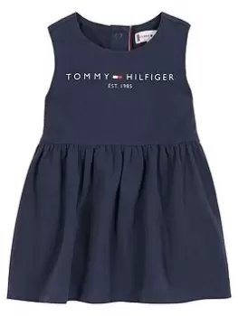 Tommy Hilfiger Baby Girls Essential Dress - Navy, Size 6-9 Months