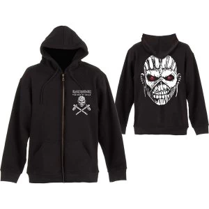 Iron Maiden - Eddie Axe Unisex Medium Zipped Hoodie - Black