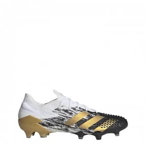 adidas Predator Mutator 20.1 Football Boots Firm Ground - White/MetGold