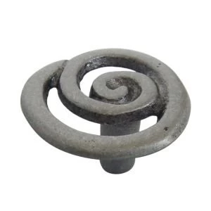 BQ Pewter Effect Round Internal Knob Cabinet Knob