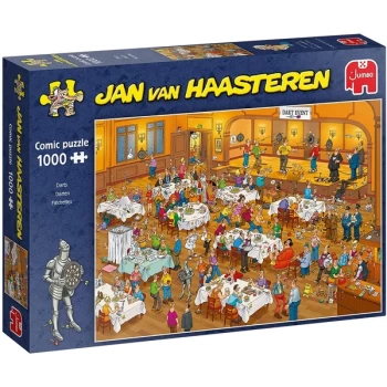 Jumbo Jan Van Haasteren Darts Jigsaw Puzzle - 1000 Pieces