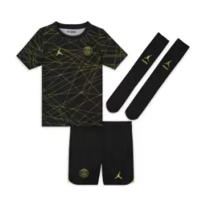 Air Jordan Paris Saint Germain Fourth Minikit 2023 2024 Infants - Black