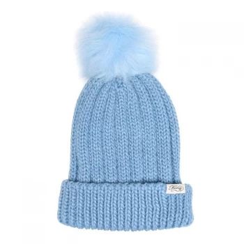 Firetrap Cable Knit Hat Ladies - Blue