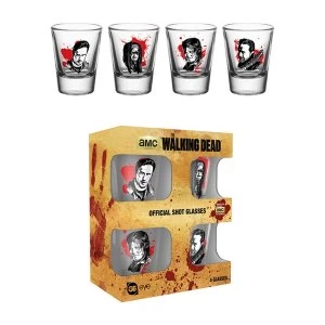 The Walking Dead Characters New Shot Glasses