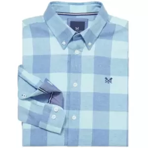 Crew Clothing Mens Buffalo Check Shirt Blues XXL