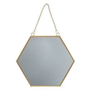 Sass & Belle Touch Of Gold Hexagon Mirror