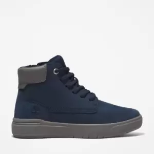 Timberland Seneca Bay High-top Trainer For Youth In Navy Dark Blue Kids, Size 12.5