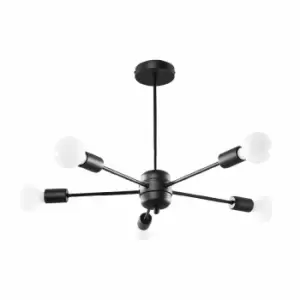 Sollux Chandelier Lango 5 Black