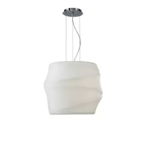 Bambu Pendant E27 Outdoor IP44, Opal White