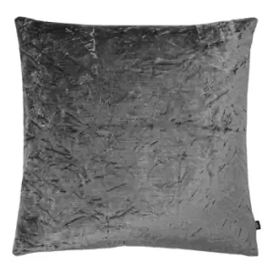 Kassaro Crushed Velvet Cushion Smoke